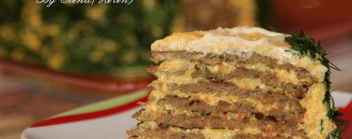 Шаг 8: закусочного печеночного тортика