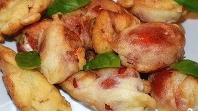 Рецепт Помидоров, жареных с сыром в кляре