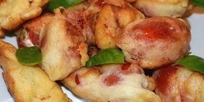 Рецепт помидоров, жареных с сыром в кляре