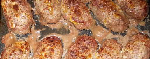 Шаг 8: пятнашек из маринованного мяса с зеленым горошком