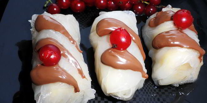 Рецепт банановых спринг-роллы