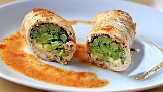 Рецепт Куриных роллов под нежным соусом