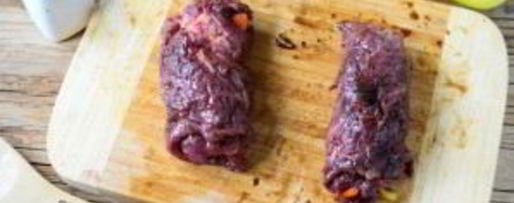 Шаг 8: мясных роллов, фаршированных овощами