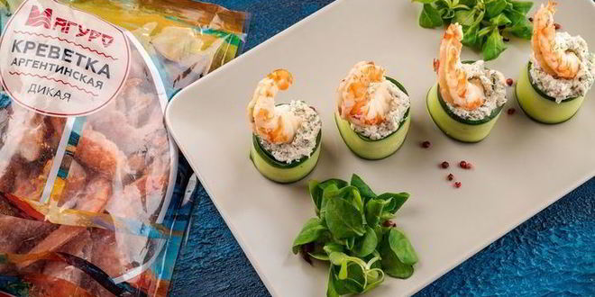 Рецепт огуречных роллов с креветками