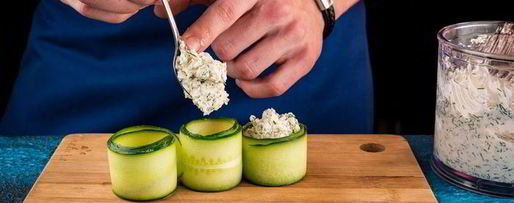 Шаг 4: огуречных роллов с креветками