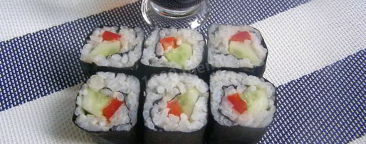 Шаг 11: постных роллов с огурцом