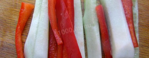 Шаг 2: постных роллов с огурцом