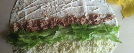 Шаг 5: ролла с печенью трески