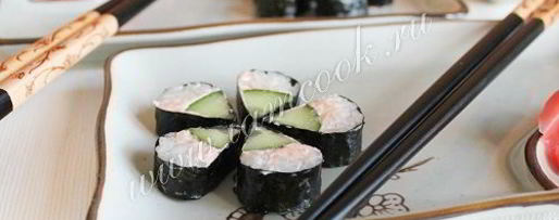 Шаг 6: ролла цветок с огурцом и лососевым маслом