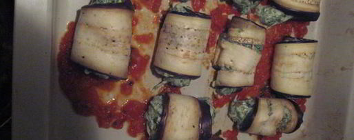 Шаг 8: роллатини из баклажанов со шпинатом