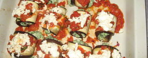 Шаг 9: роллатини из баклажанов со шпинатом