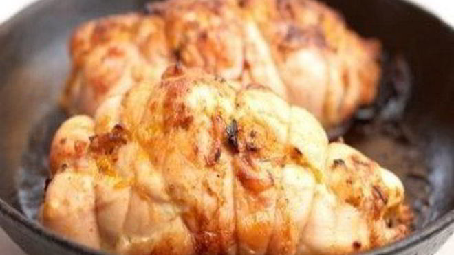 Рецепт Роллов из курицы с плавленым сыром и брокколи