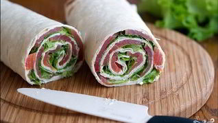 Рецепт Роллов из лаваша с семгой