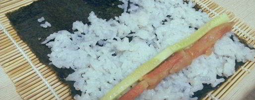 Шаг 2: роллов по-домашнему со слабосоленой семгой