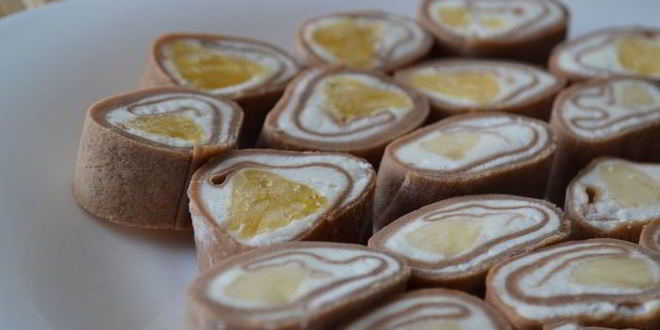 Рецепт роллов с фруктами