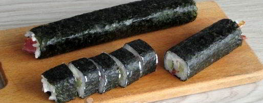 Шаг 12: роллов с кальмаром и беконом