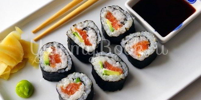 Рецепт роллов с лососем и филадельфией