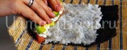 Шаг 7: роллов с лососем и филадельфией