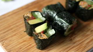 Рецепт Роллов с мидиями и овощами