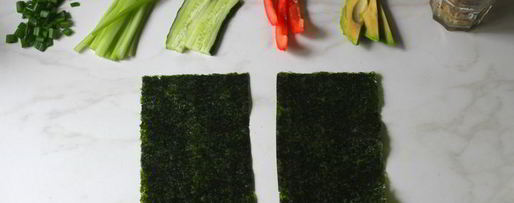 Шаг 3: роллов с мидиями и овощами