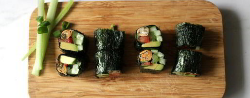 Шаг 7: роллов с мидиями и овощами