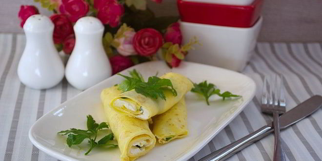 Рецепт роллов с омлетом