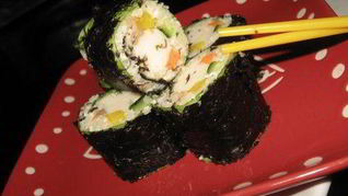 Рецепт Роллов с шампиньонами и цветной капустой