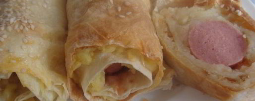 Шаг 7: роллов с сосисками и картофельным пюре