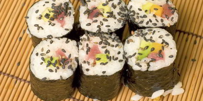 Рецепт роллов с тунцом и овощами