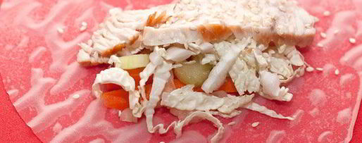 Шаг 3: спринга роллы с индейкой