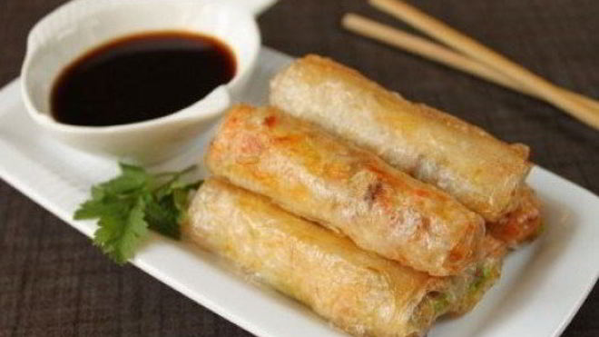 Рецепт Спринга-роллов с креветками и свининой