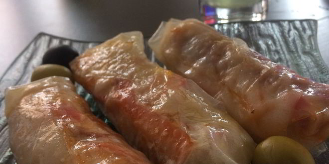 Рецепт спринга-роллов с креветками и свининой