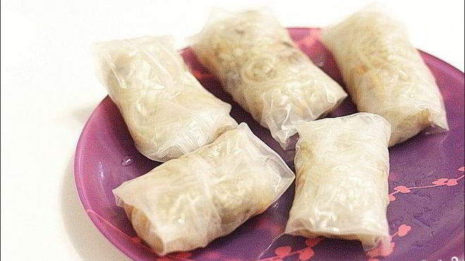 Рецепт Спринга-роллов с куриным фаршем и грибами