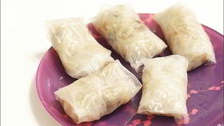 Рецепт Спринга-роллов с куриным фаршем и грибами