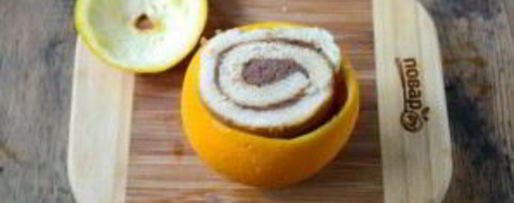 Шаг 2: цинамоновых роллов в апельсиновой корке