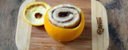 Шаг 4: цинамоновых роллов в апельсиновой корке