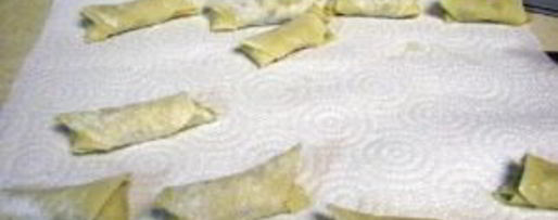 Шаг 5: туна тун — тайских яичных роллов