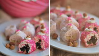 Рецепт Творожных роллов с черносливом и бананом