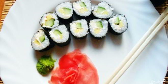 Рецепт вегетарианских суш и роллы