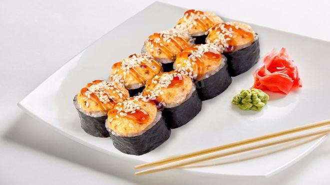 Рецепт Запеченных роллов с копченой курицей