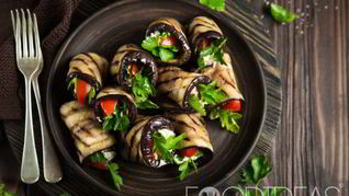 Рецепт Баклажанов по-грузински рулетиками