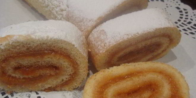 Рецепт бисквитного рулета минутка