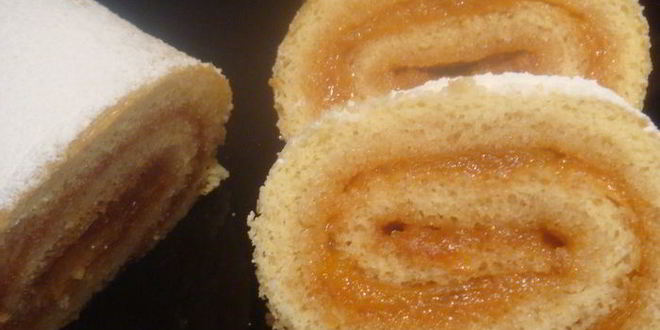 Рецепт бисквитного рулета минутка