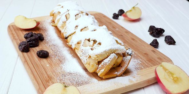 Рецепт домашнего рулета с фруктами