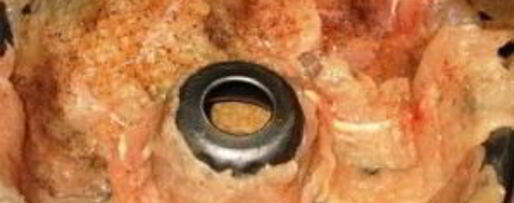 Шаг 3: куриного рулета павлиний глаз