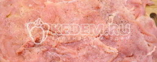 Шаг 2: куриного рулета с сыром и укропом