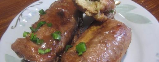 Шаг 8: куриного рулета с сыром и яблоком