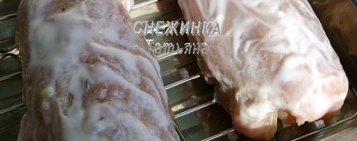 Шаг 7: куриного рулета со спаржевой фасолью, яйцом и сыром джюгас