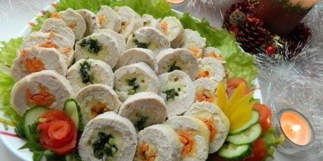 Рецепт куриных рулетиков ассорти с сыром
