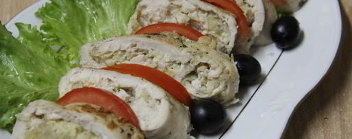 Шаг 8: куриных рулетиков с лимонно-яблочной начинкой